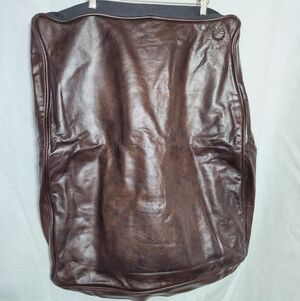 Dark Brown Leather Sofa Cushion Cover For DIY Projects 19x26x4